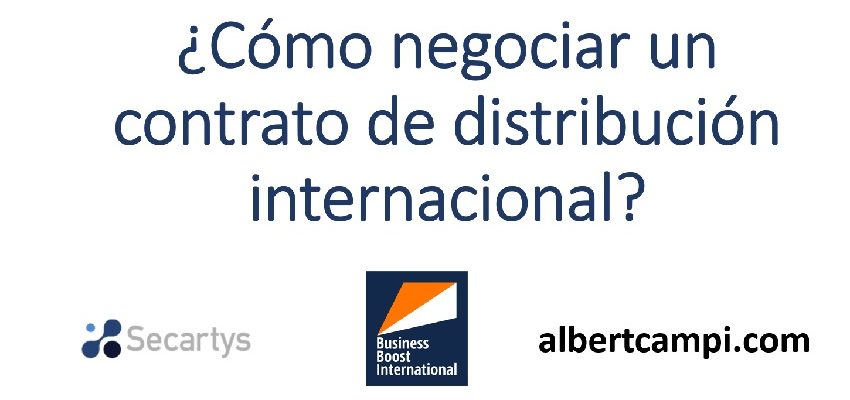 Contrato de distribución internacional