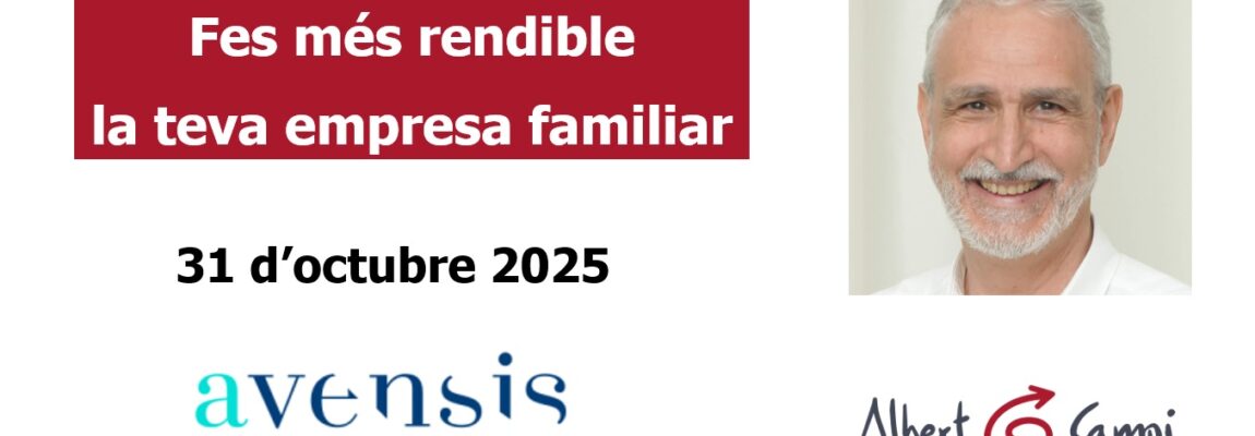 Fes més rendible la teva empresa familiar